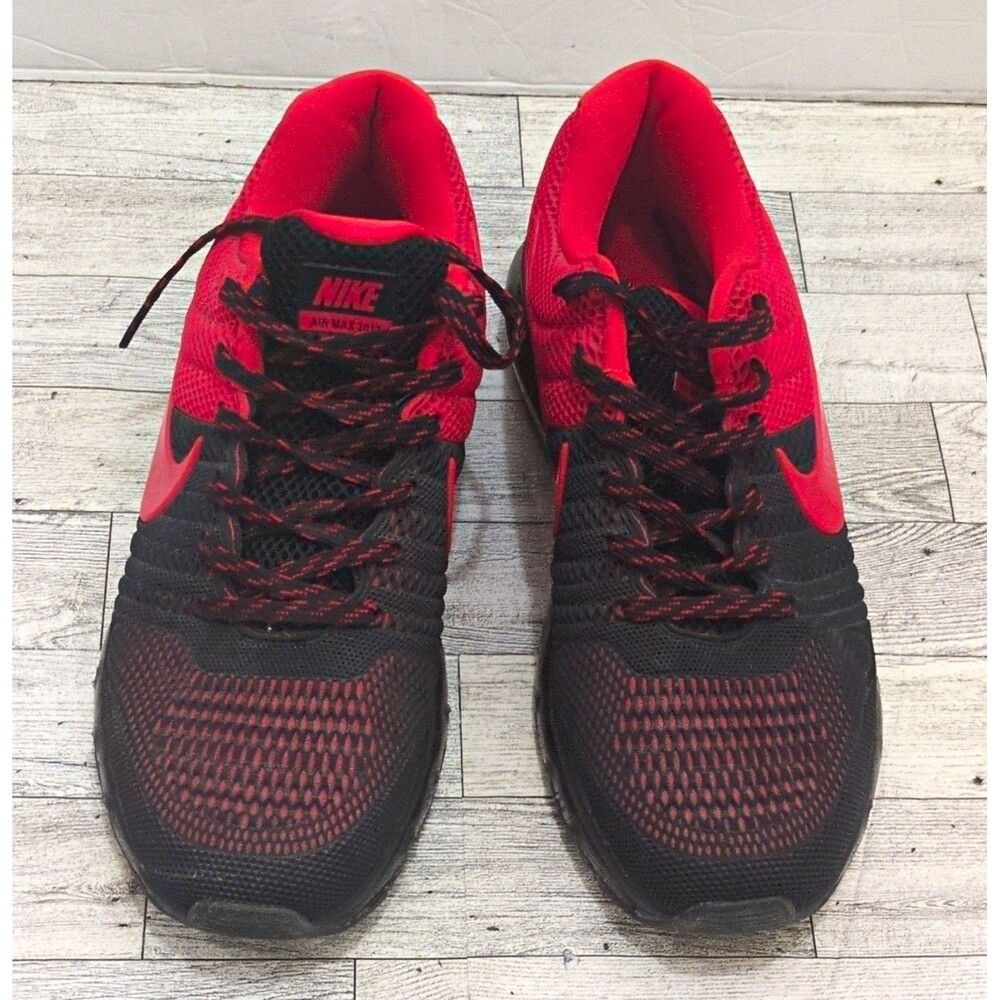 Nike Air Max 2017 Men’s Low Top Lace-Up Athletic Sneakers Red/Black 849559-007